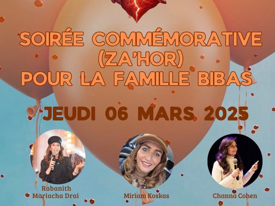 Soirée commémorative pour la famille Bibas